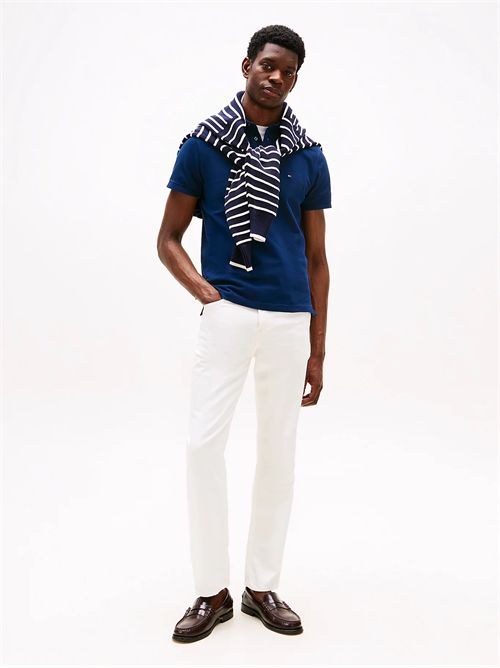 polo uomo blu notte TOMMY HILFIGER | MW0MW17771DAF